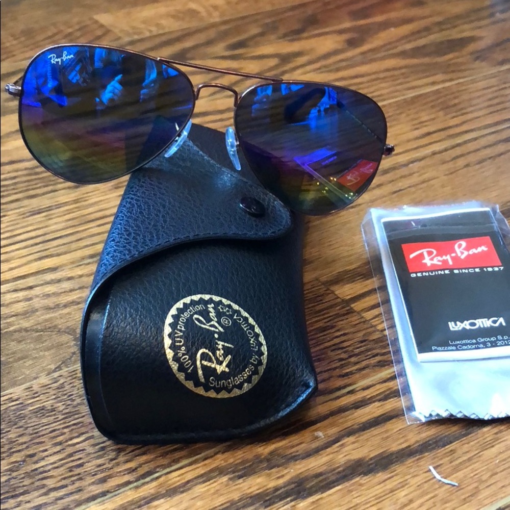 Rayban aviator mineral flash lenses